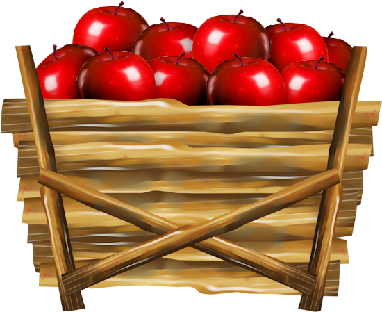 apple basket clip art