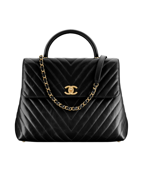 Download Handbag Leather Black Chanel HQ Image Free HQ PNG Image