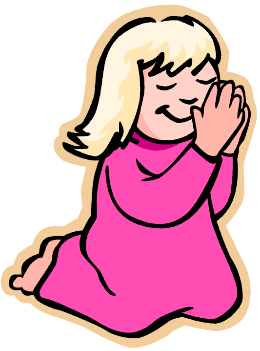 girl praying clip art