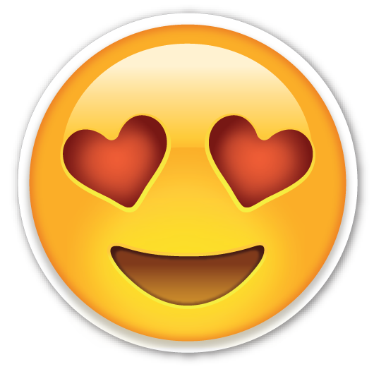 Emoji heart eyes love PNG, SVG