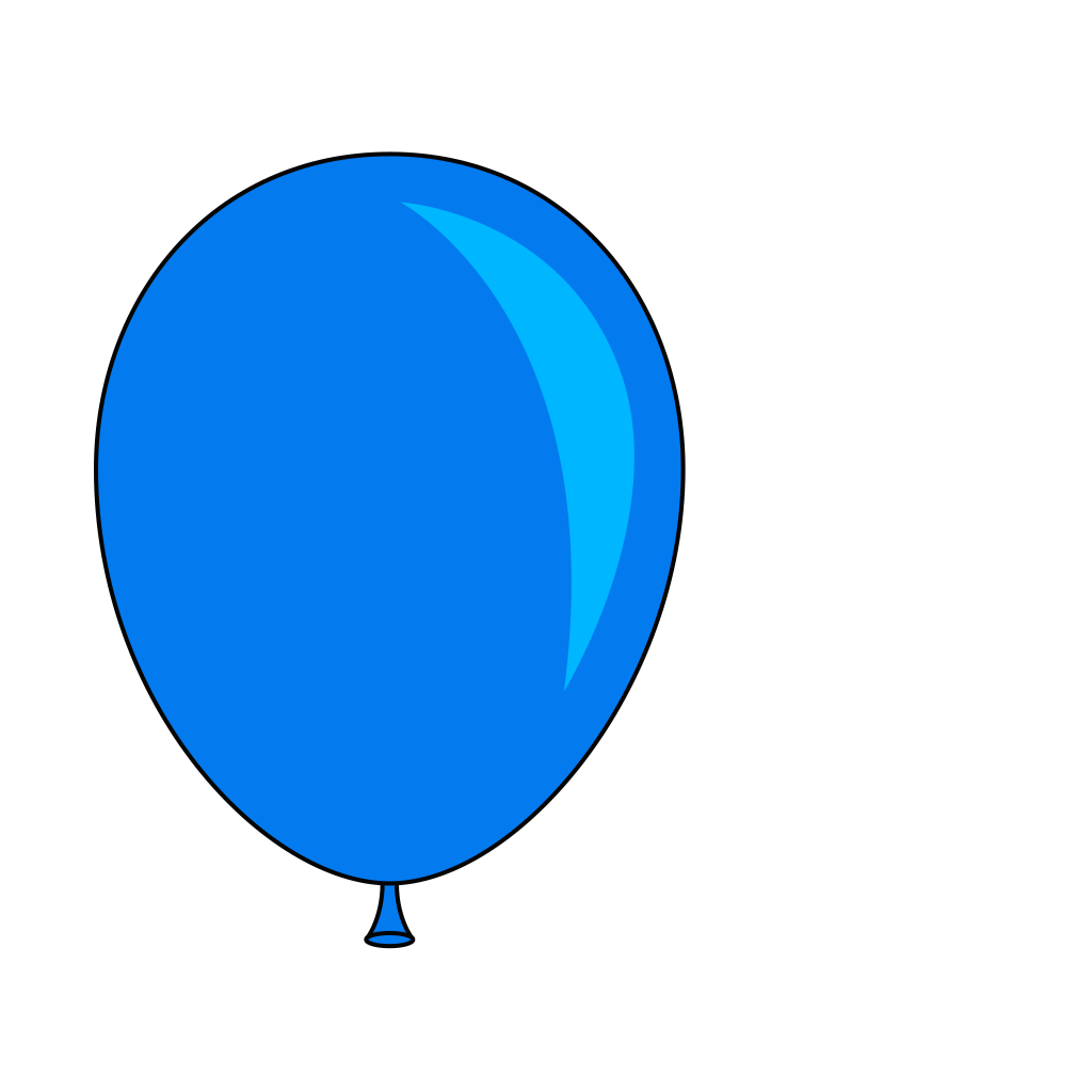 Blue Balloon Clip Art