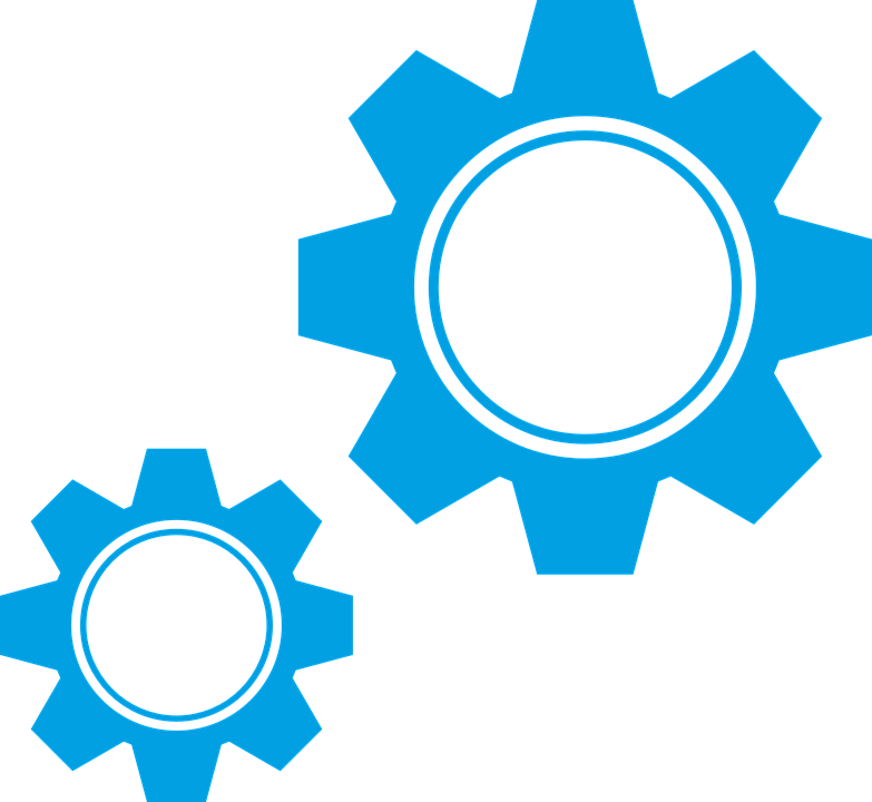 Blue Gear PNG Transparent Images Free Download