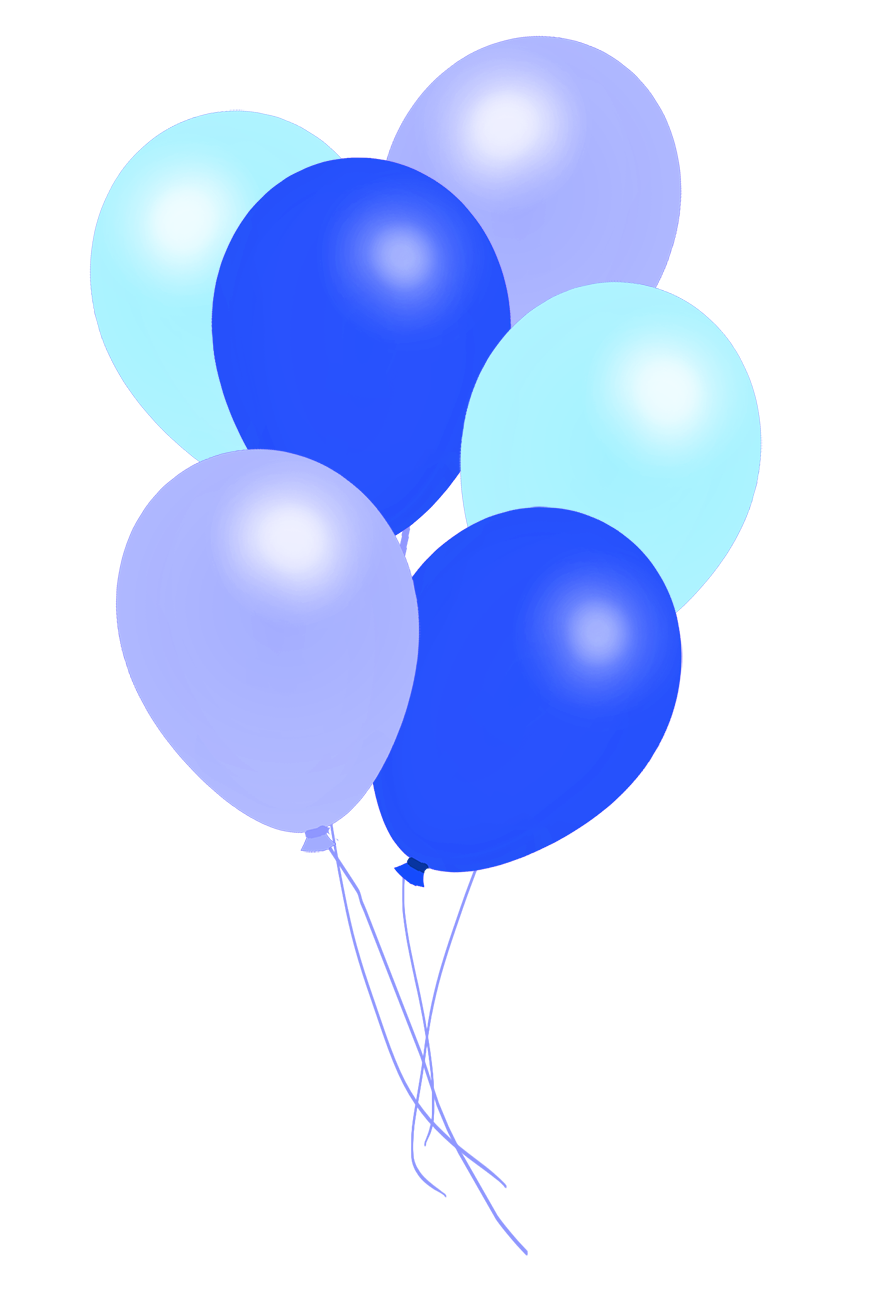 blue balloon transparent background