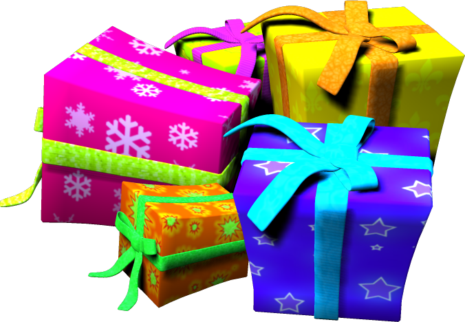 birthday present transparent background