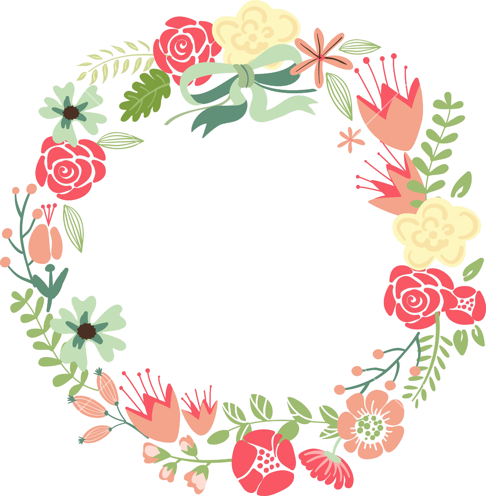 flower circle vector