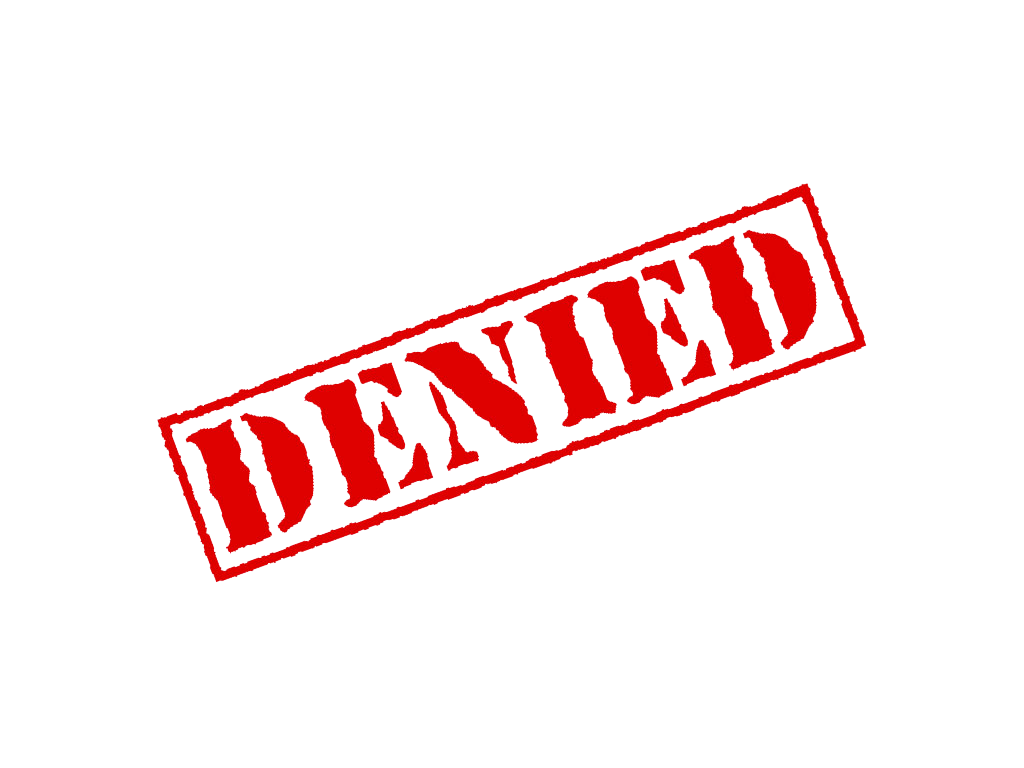 denied stamp transparent