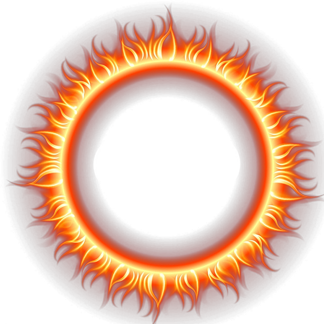 circle of flames