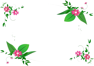 simple flower border clip art