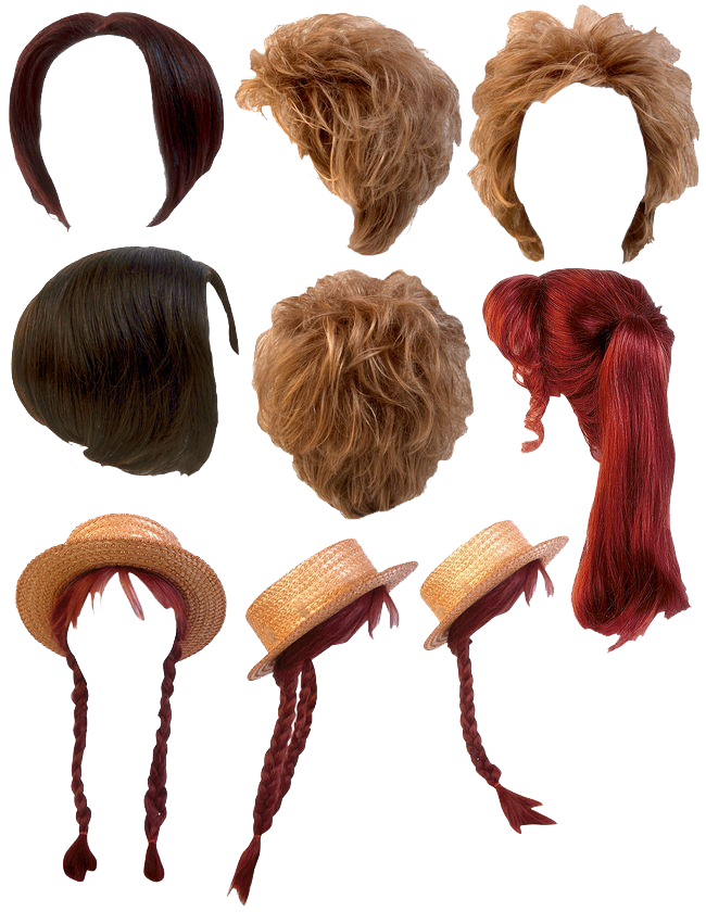 Brown Wig PNG and Brown Wig Transparent Clipart Free Download