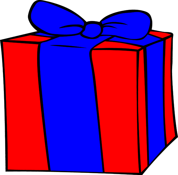 birthday red present clip art