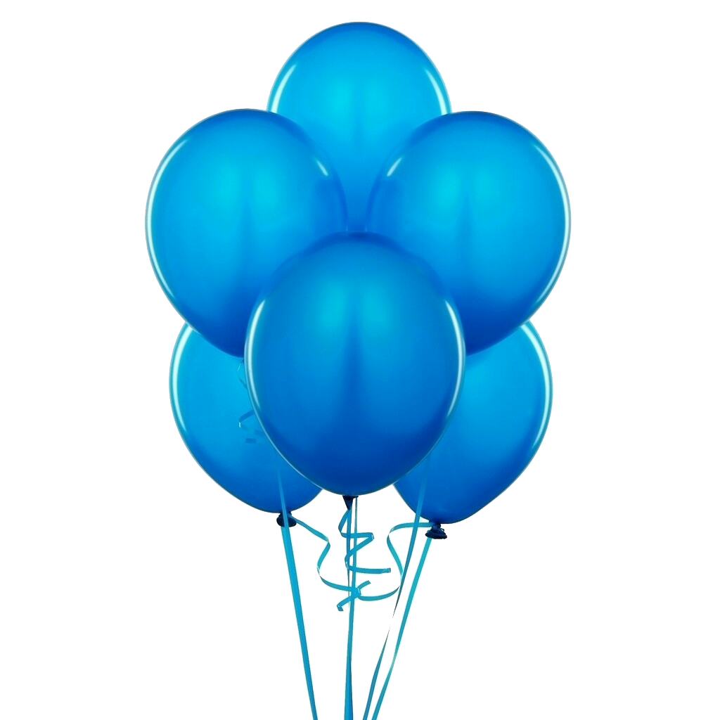 blue balloon transparent background