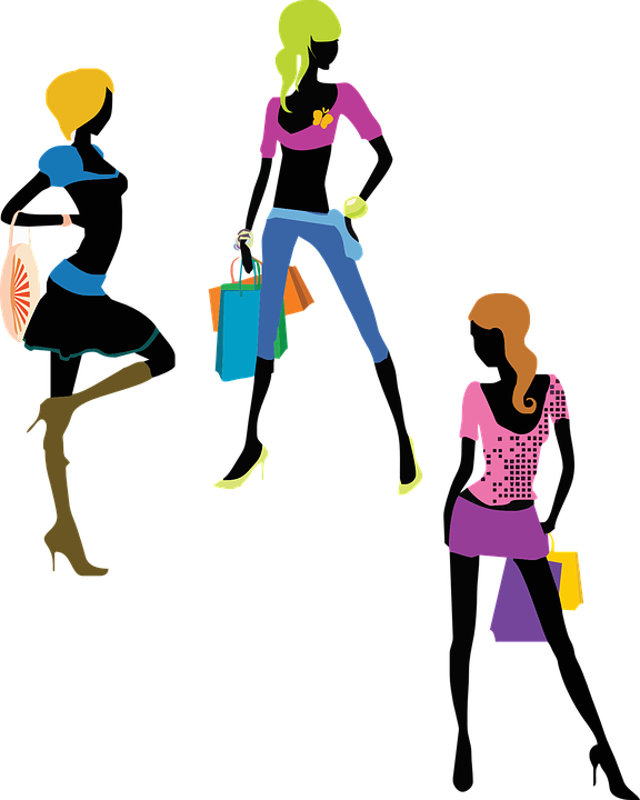 Download Vector Girl Fashion Shopping Free Transparent Image HD HQ