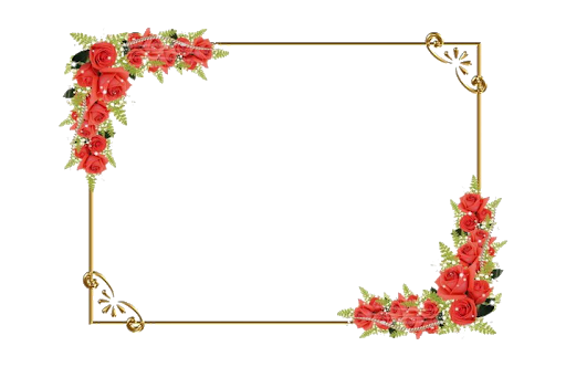 flower frames and borders clip art