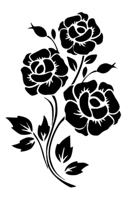 Download Vector Black Flowers Silhouette PNG File HD HQ PNG Image