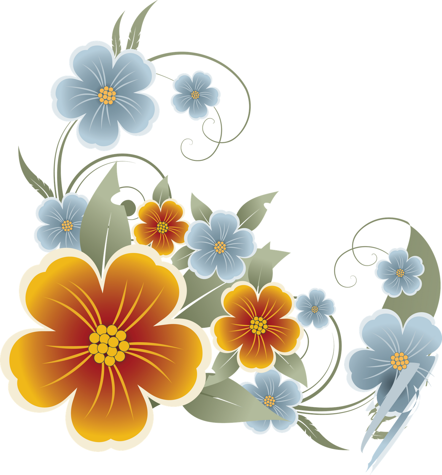 vector flowers png