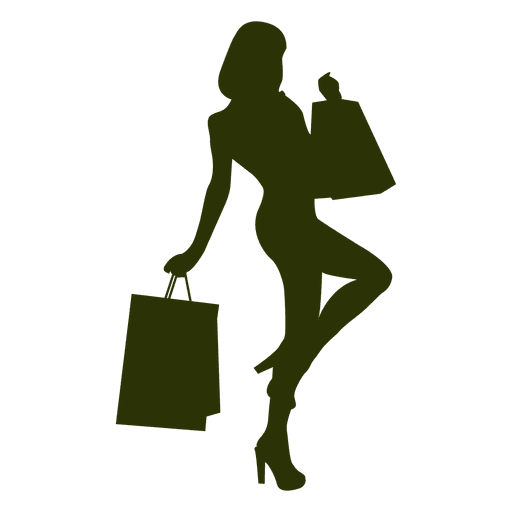 shopping silhouette