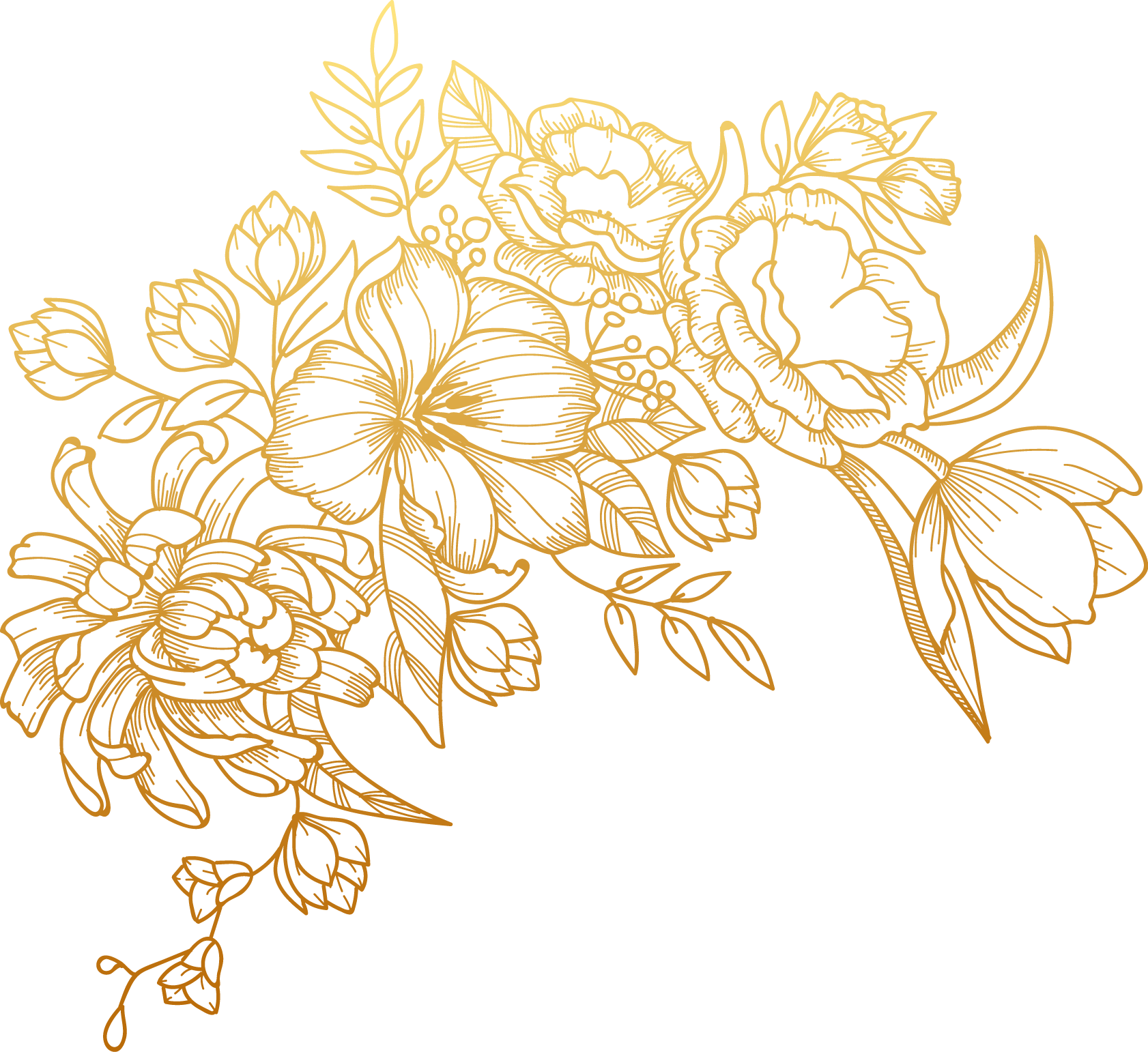 Golden Trees PNG Transparent Images Free Download, Vector Files