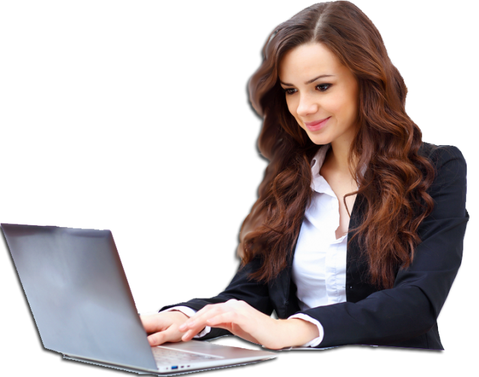 Download Using Girl Laptop Office Free HQ Image HQ PNG Image | FreePNGImg