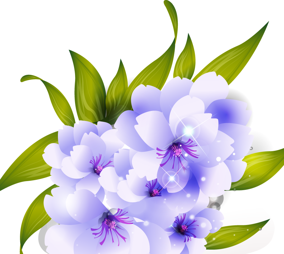 purple flower clipart