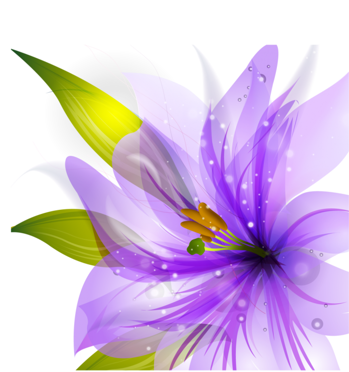 purple flower vector