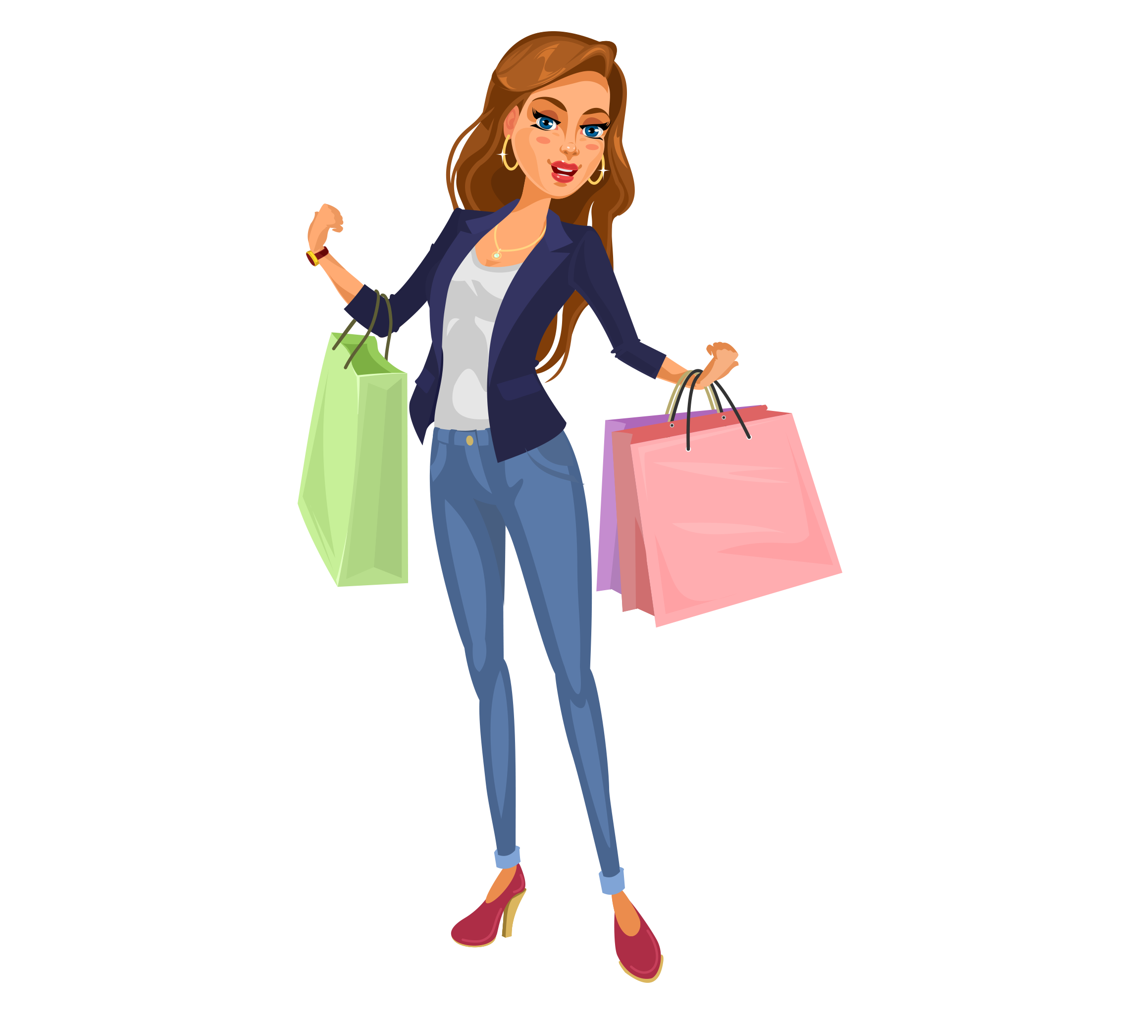 shopping vector png