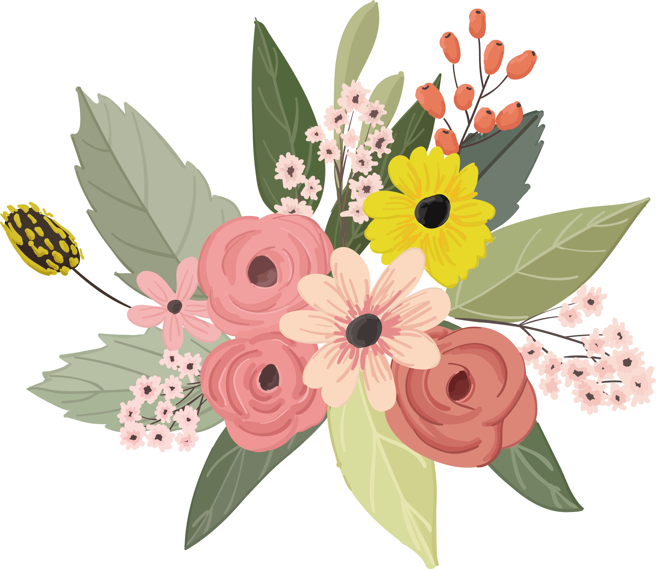 vector flowers png