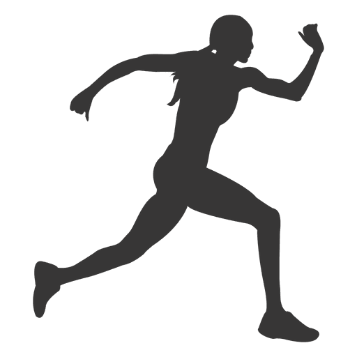 Athletic Female Running On White Background Stock Photo - Download