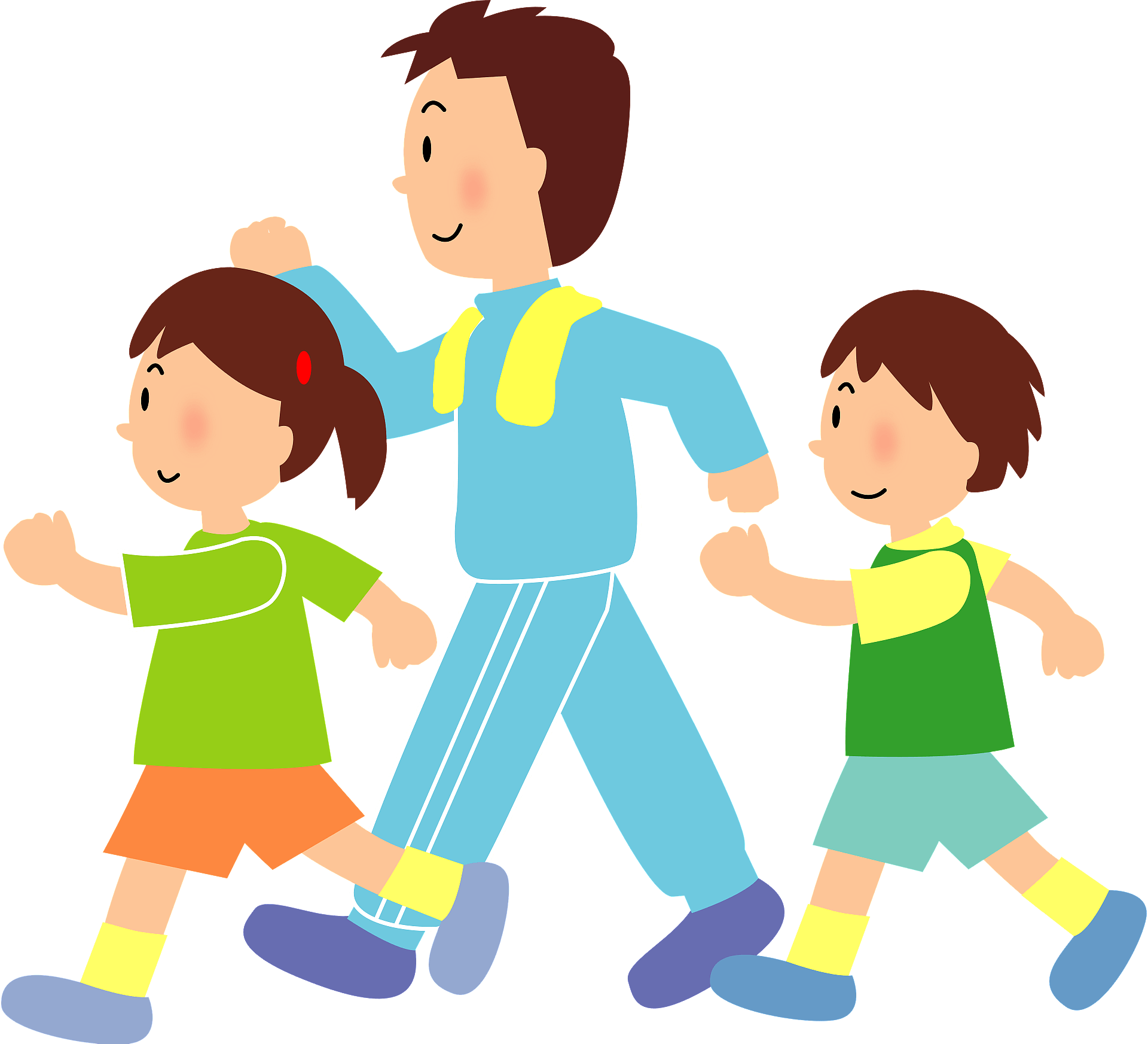 Download Walking Vector Family Download HQ HQ PNG Image