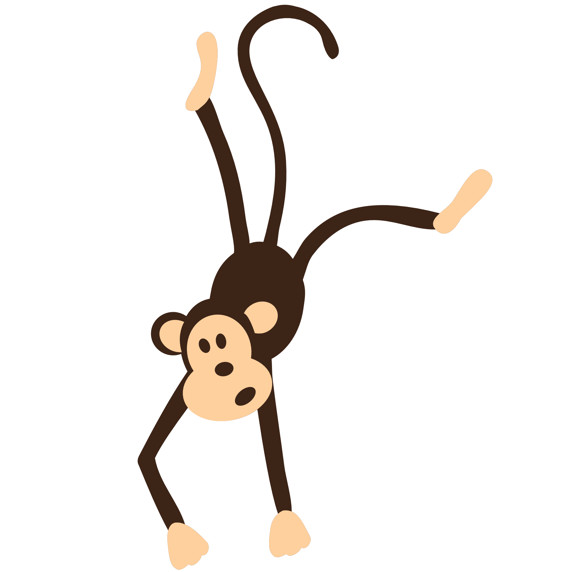 cute monkey png