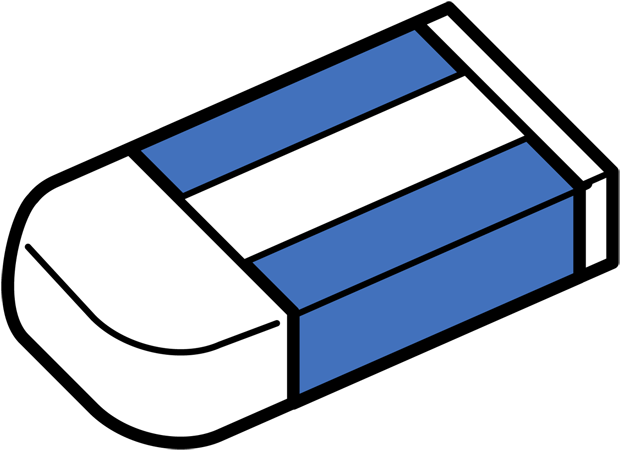 white eraser clipart