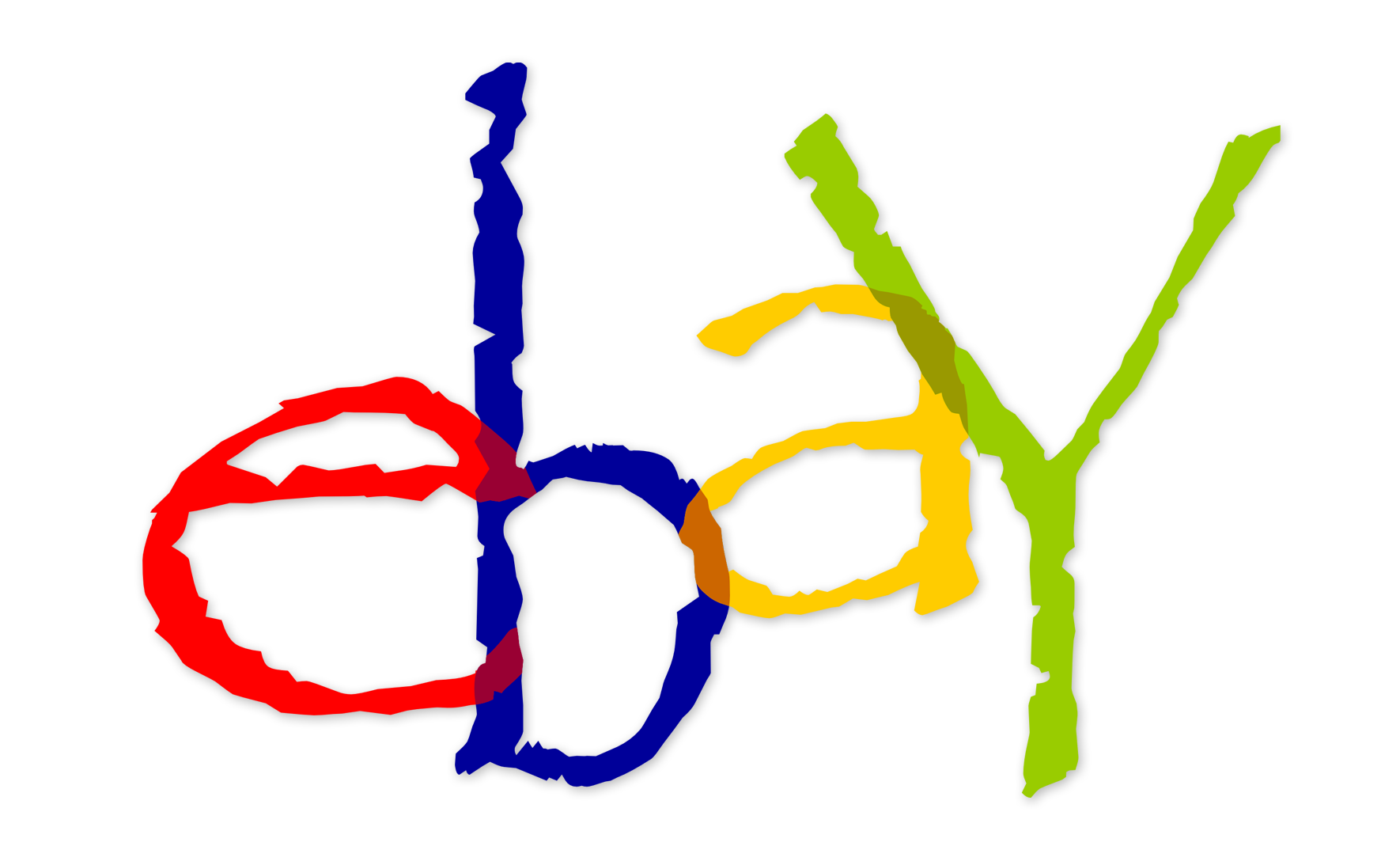 ebay logo black background