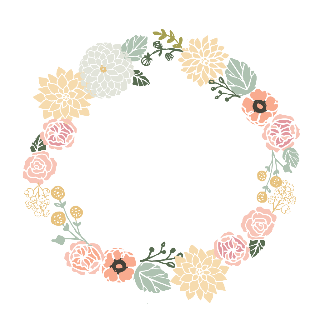 flower circle border