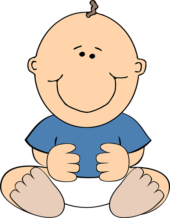 Download Baby Smiling Cartoon Free Transparent Image HQ HQ PNG Image |  FreePNGImg