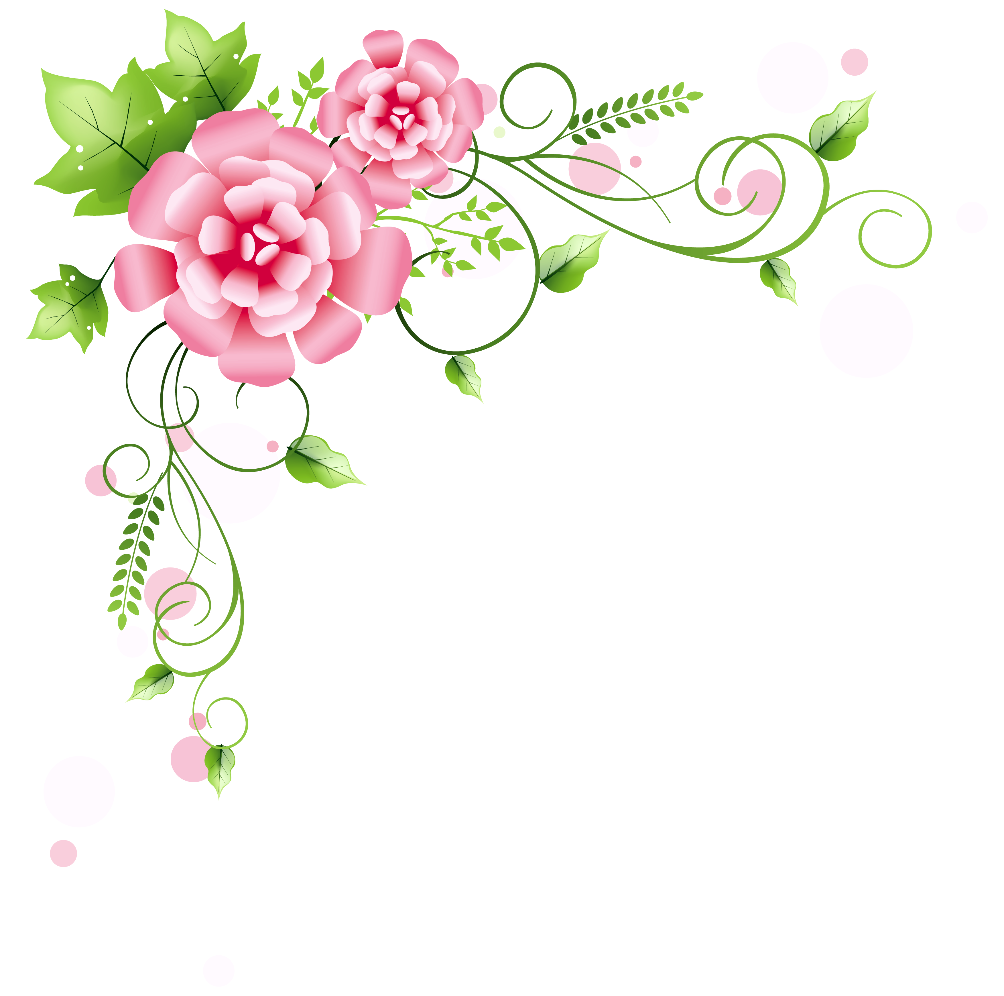 free floral corners clipart