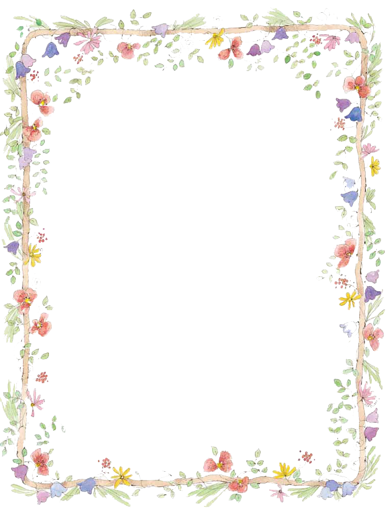 free flower border clip art images