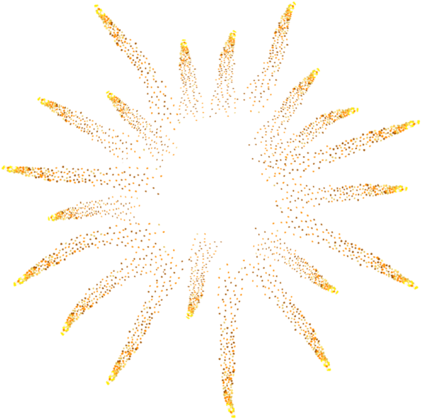 gold fireworks png