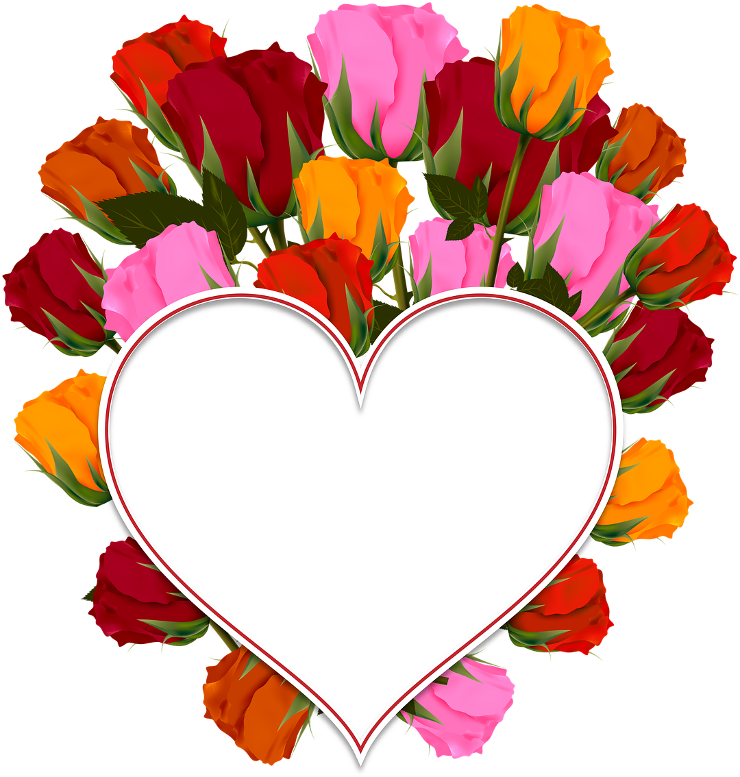 love heart pictures flowers