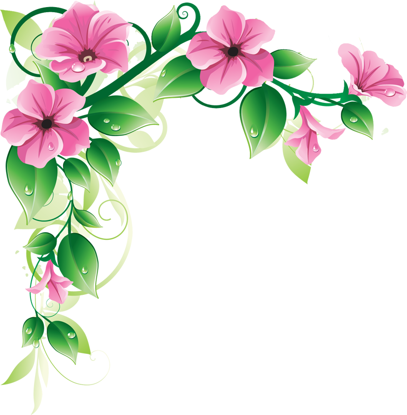 flower border clip art free