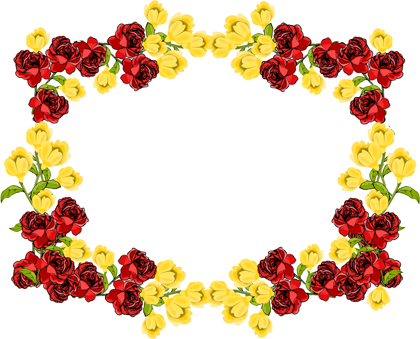 hd pictures red roses border