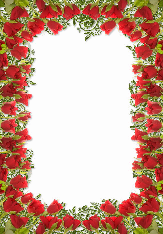 rose border clip art