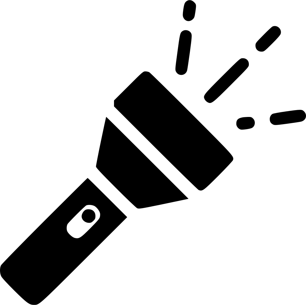 flashlight clip art black and white