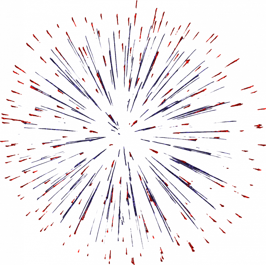 red white and blue fireworks png