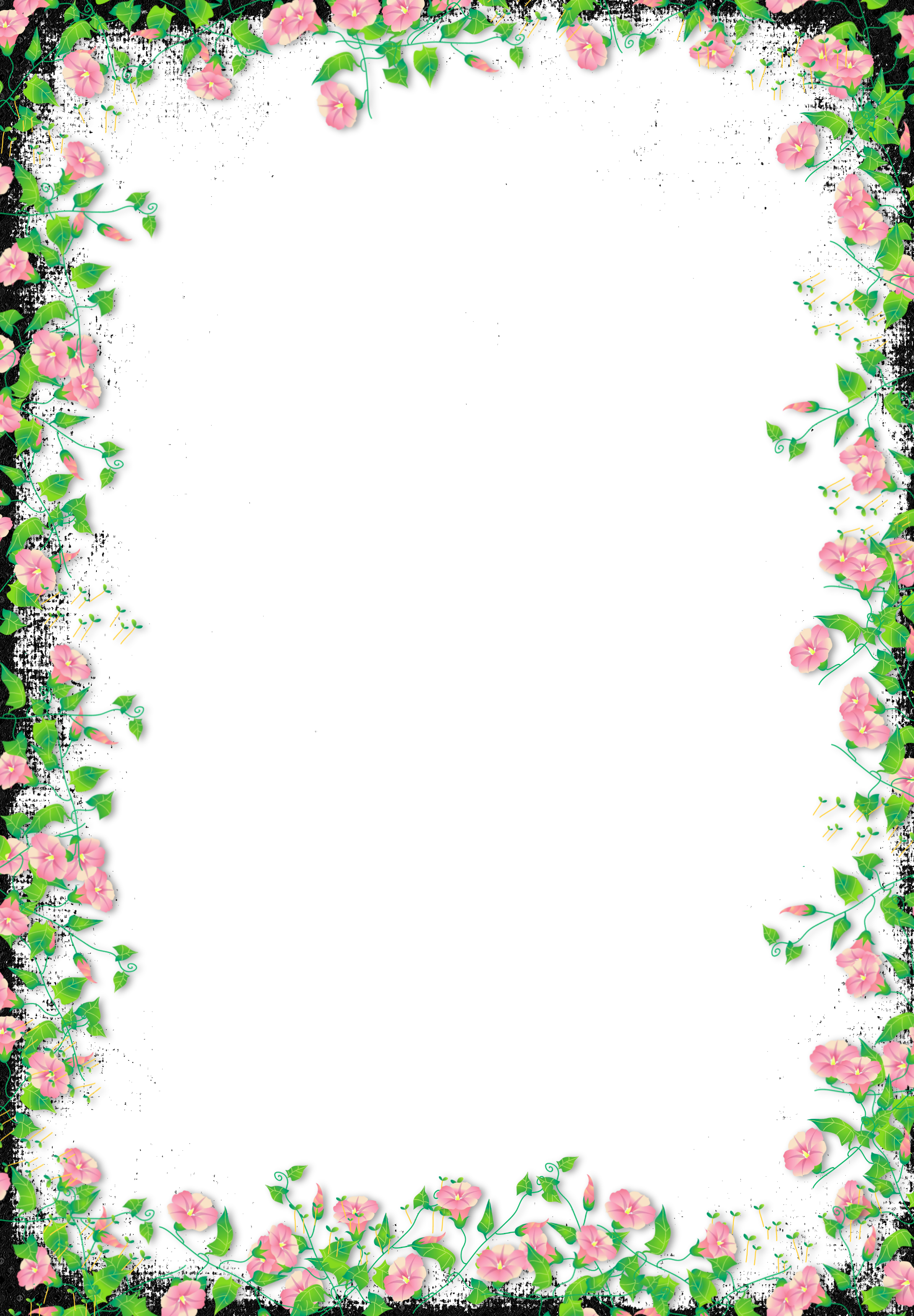 Frames Borders For Paper Flower - Good Morning Images With Borders Png,Paper  Flower Png - free transparent png images 