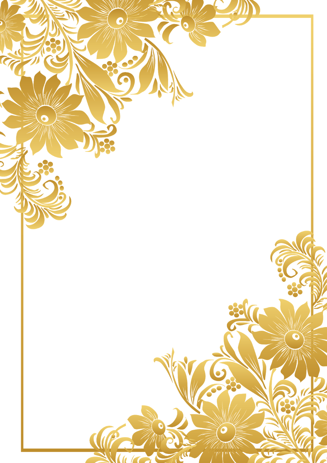 gold border design png