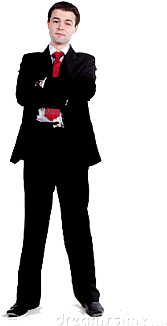 Free: Men Suit Black With A Red Tie PNG transparent, free download