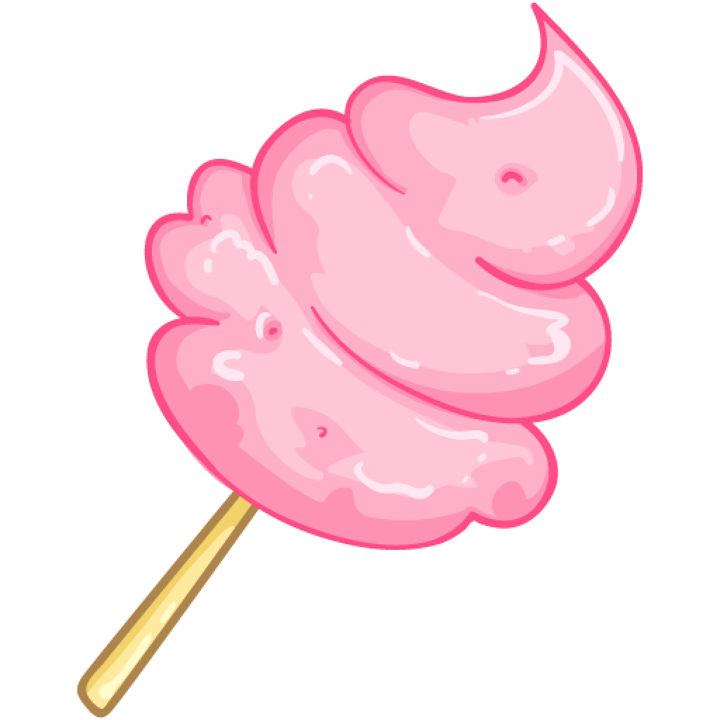 pink cartoon lollipop
