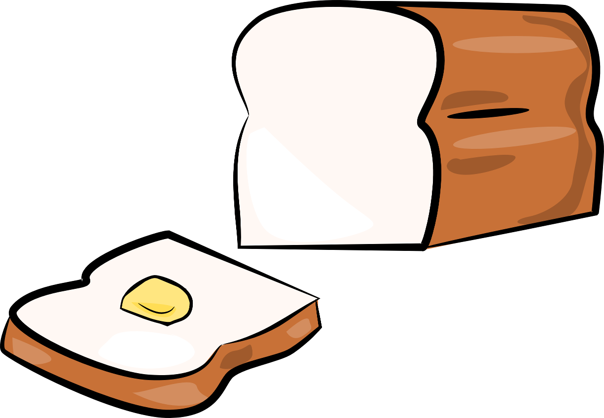 slice of bread clipart