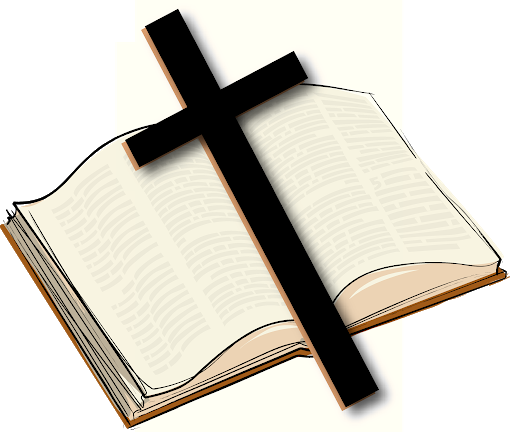 holy bible and cross clipart