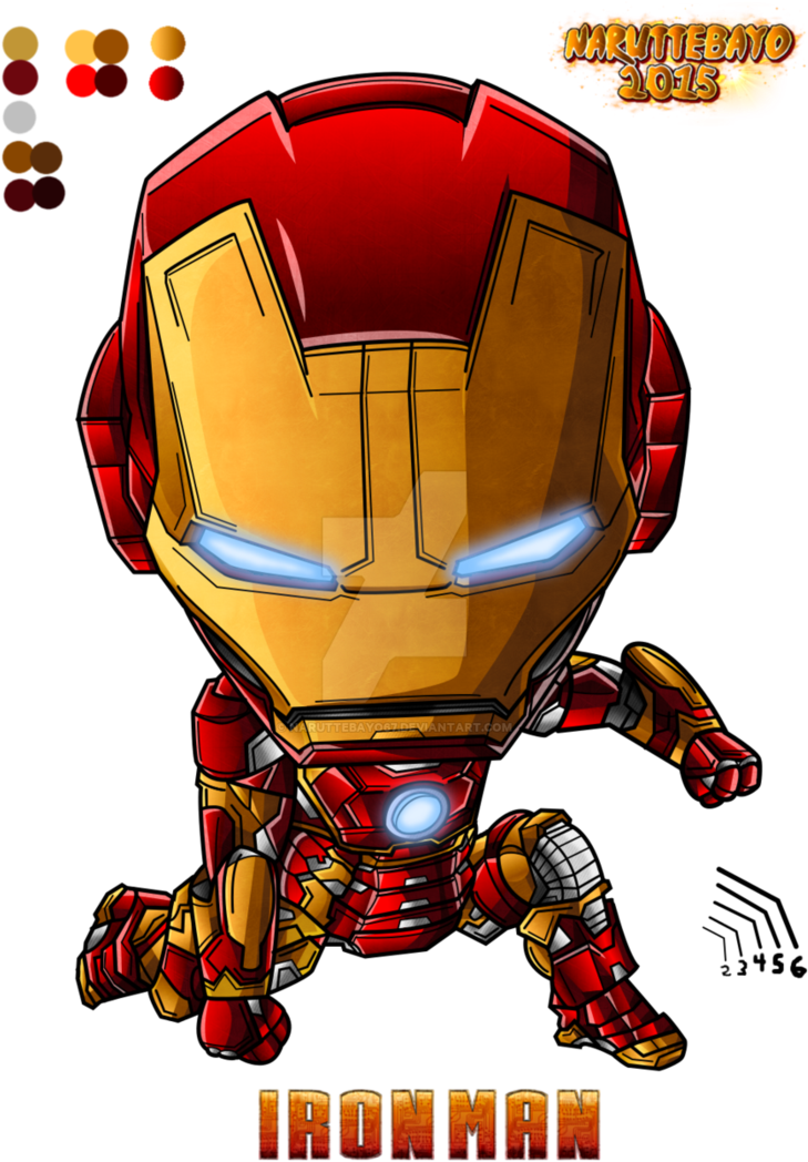 baby iron man drawing