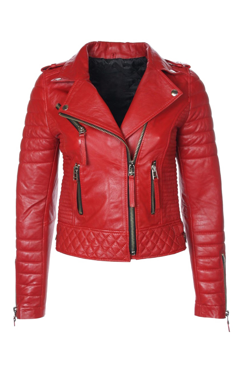 Download Leather Jacket Red Free Download Image HQ PNG Image